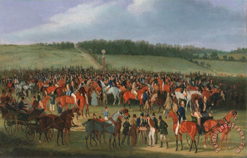 James Pollard Epsom Races The Betting Post Art Painting