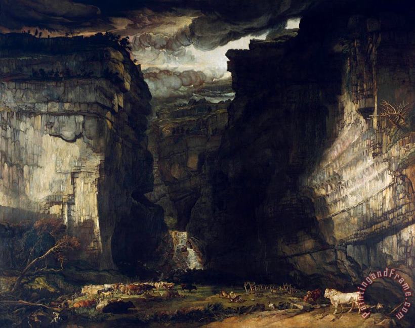 Gordale Scar (a View of Gordale, in The Manor of East Malham in Craven, Yorkshire, The Property of Lord Ribblesdale) painting - James Ward Gordale Scar (a View of Gordale, in The Manor of East Malham in Craven, Yorkshire, The Property of Lord Ribblesdale) Art Print