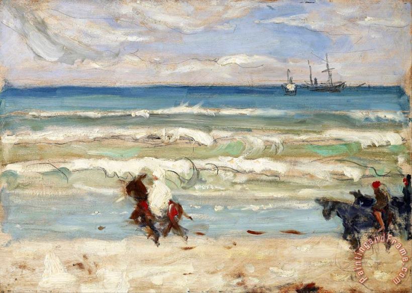 Beach Scene, Tangier painting - James Wilson Morrice Beach Scene, Tangier Art Print