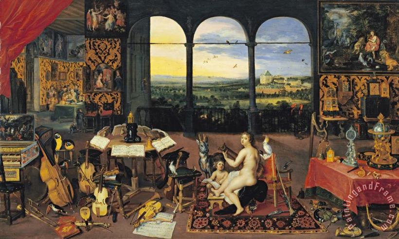 Jan Brueghel An Allegory of Hearing Art Painting