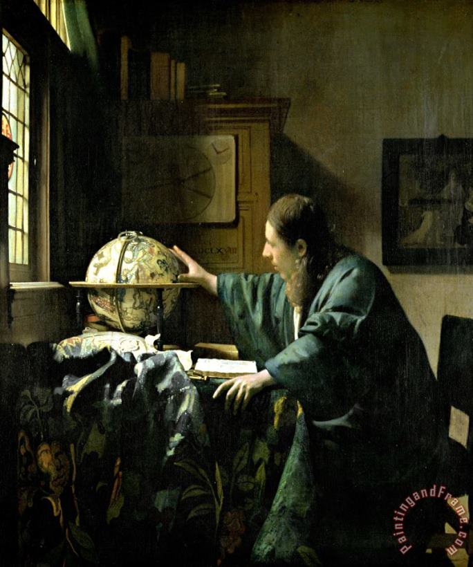 Jan Vermeer The Astronomer Art Painting