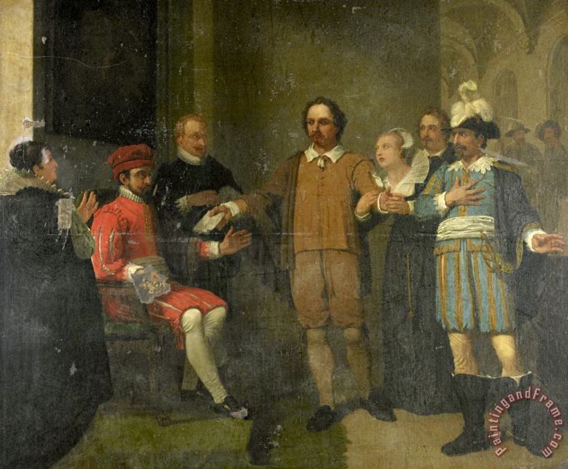 Jan Willem Pieneman Jacob Simonsz De Rijk Getting The Spanish Governor General Requesens to Release Marnix Van Sint Aldegonde, 1575 Art Painting