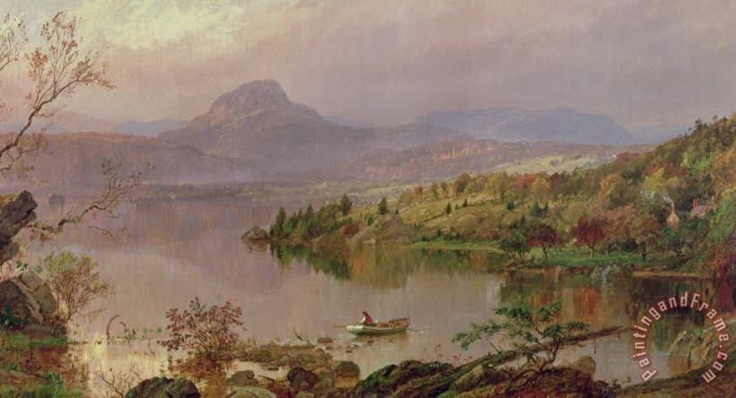 Jasper Francis Cropsey Sugarloaf from Wickham Lake Art Painting