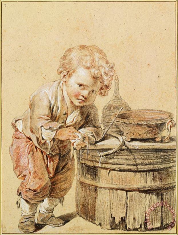 Boy with a Broken Egg, C. 1756 painting - Jean-Baptiste Greuze  Boy with a Broken Egg, C. 1756 Art Print