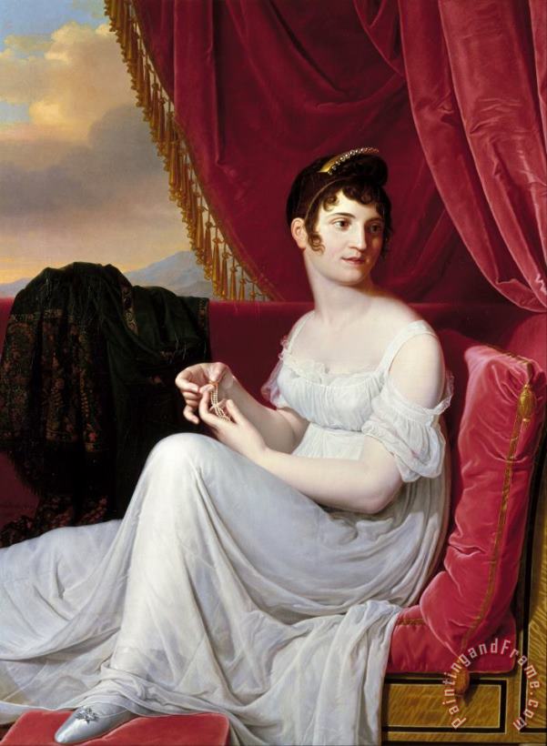 Jean-Bernard Duvivier Portrait of Madame Tallien Art Painting