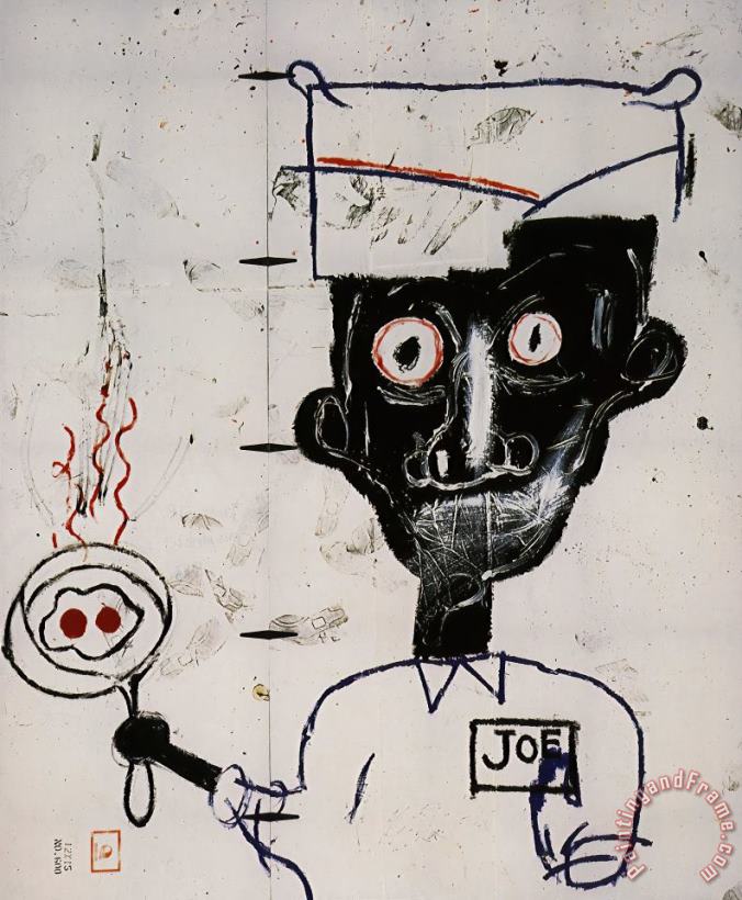 Jean-michel Basquiat Eyes And Eggs Art Painting