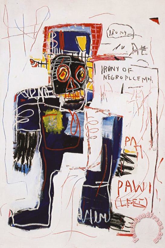Ironew York of The Negro Policeman painting - Jean-michel Basquiat Ironew York of The Negro Policeman Art Print
