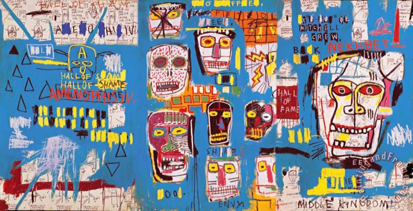 Jean Michel Basquiat Mitchell Crew Painting Mitchell Crew Print For Sale