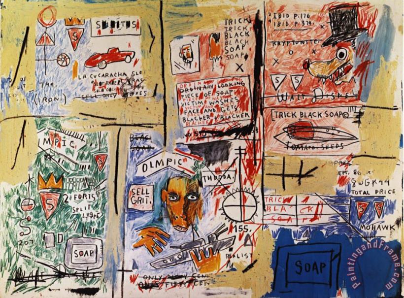 Jean-michel Basquiat Olympic Art Print