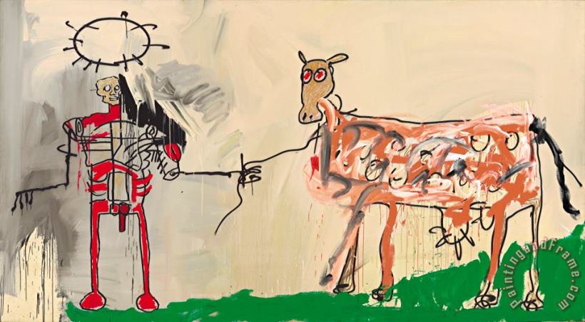 Jean-michel Basquiat The Field Next to The Other Road, 1981 Art Painting