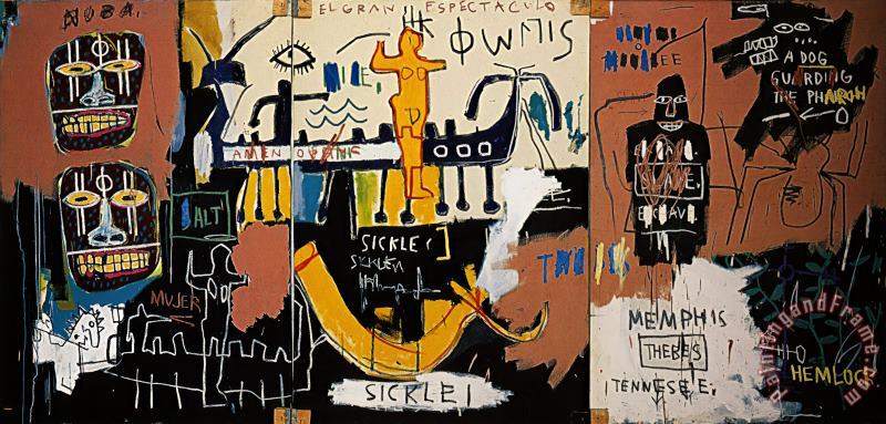 The Nile painting - Jean-michel Basquiat The Nile Art Print