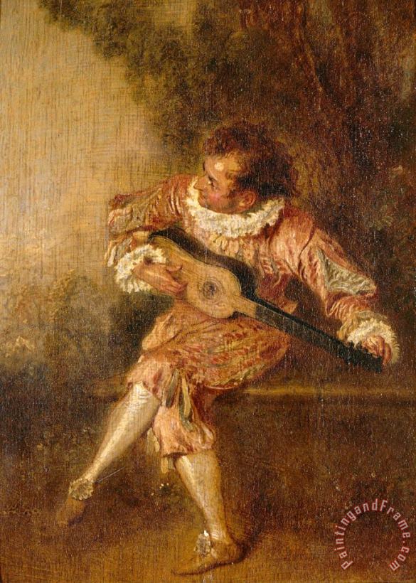 Jean Antoine Watteau Le Donneur De Serenades (mezetin) Art Painting