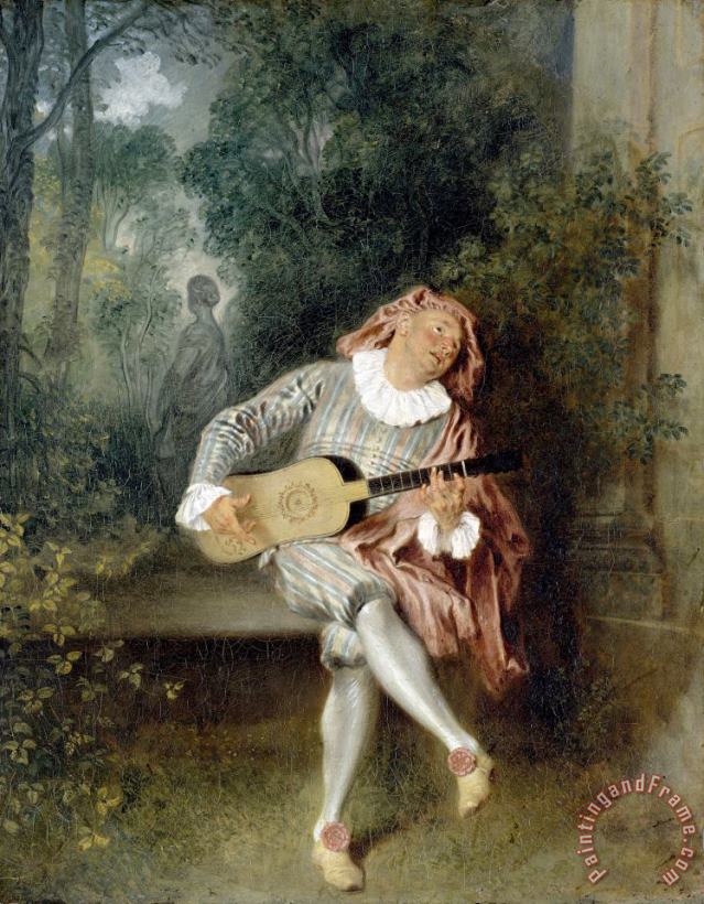 Jean Antoine Watteau Mezzetin Art Print