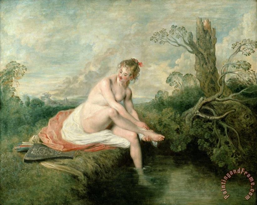 The Bath of Diana painting - Jean Antoine Watteau The Bath of Diana Art Print