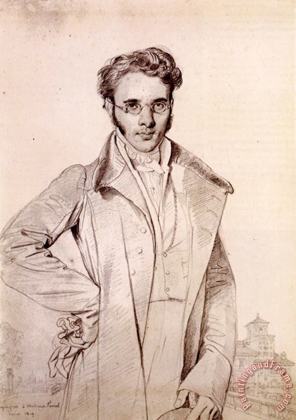 Jean Auguste Dominique Ingres Andre Benoit Barreau, Called Taurel Art Print