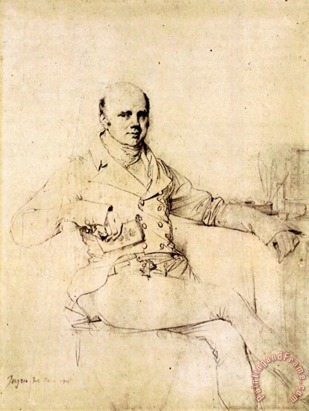 John Russel, Sixth Duke of Bedford painting - Jean Auguste Dominique Ingres John Russel, Sixth Duke of Bedford Art Print
