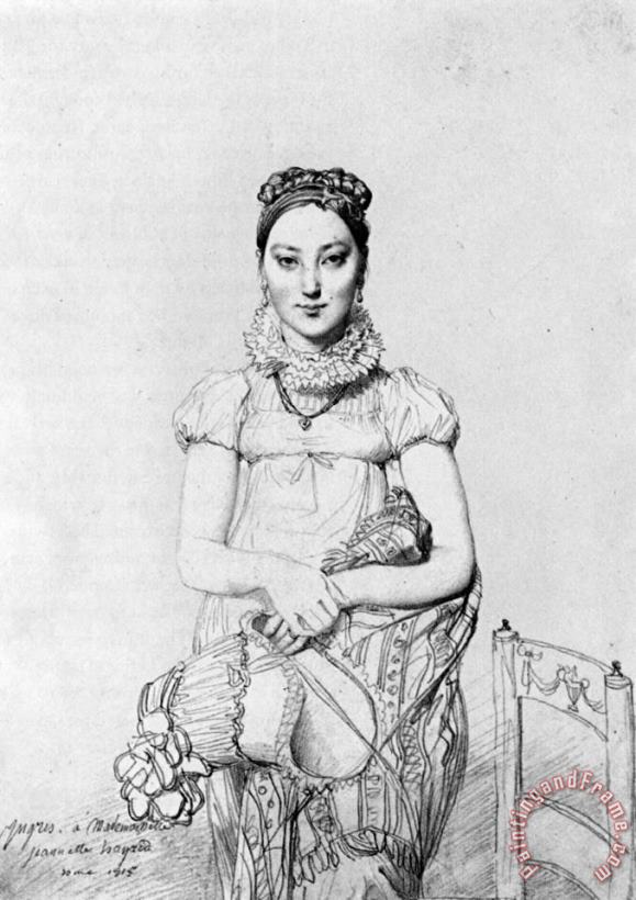 Mademoiselle Jeanne Hayard painting - Jean Auguste Dominique Ingres Mademoiselle Jeanne Hayard Art Print