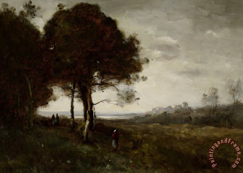 Landscape painting - Jean Baptiste Camille Corot Landscape Art Print
