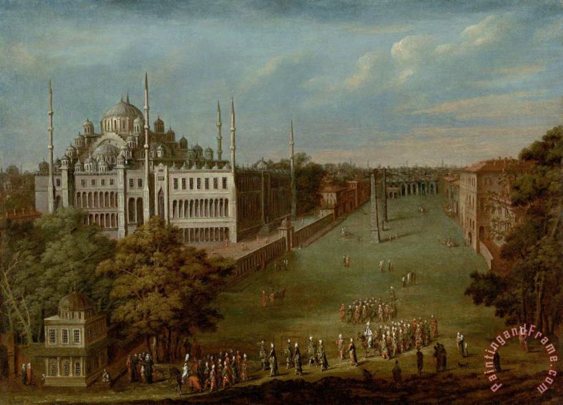 The Grand Vizier Crossing The Atmeydani (horse Square) painting - Jean Baptiste Vanmour The Grand Vizier Crossing The Atmeydani (horse Square) Art Print