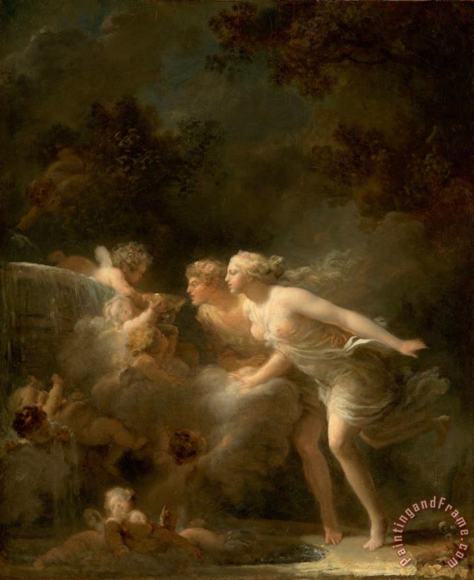 The Fountain of Love painting - Jean Honore Fragonard The Fountain of Love Art Print