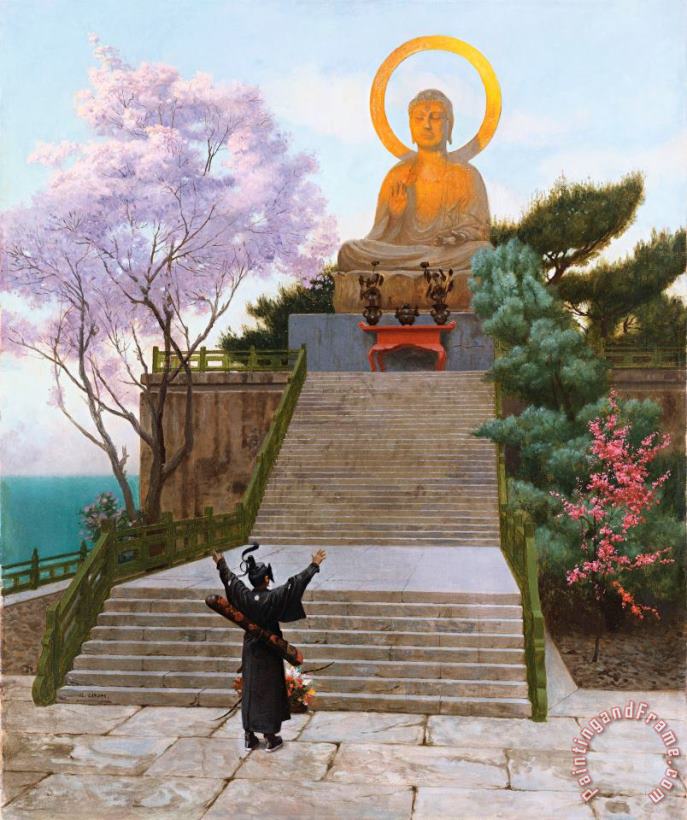 Japanese Imploring A Divinity painting - Jean Leon Gerome Japanese Imploring A Divinity Art Print