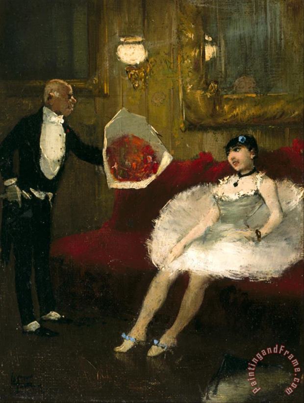 The Admirer painting - Jean Louis Forain The Admirer Art Print