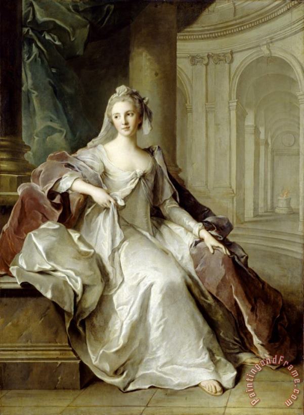 Jean Marc Nattier Madame Henriette De France As a Vestal Virgin Art Painting