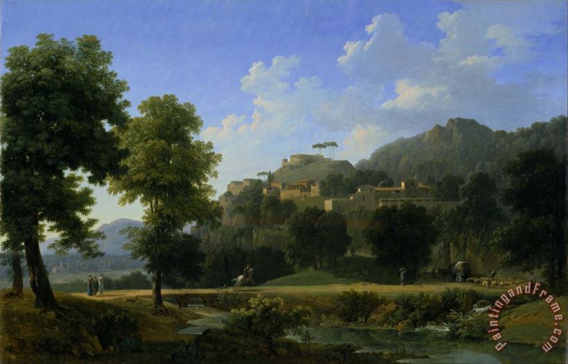 Italian Landscape (le Paysage D'italie) painting - Jean Victor Bertin Italian Landscape (le Paysage D'italie) Art Print