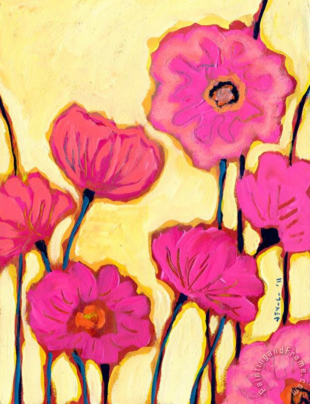 Flowers for Coralyn painting - Jennifer Lommers Flowers for Coralyn Art Print