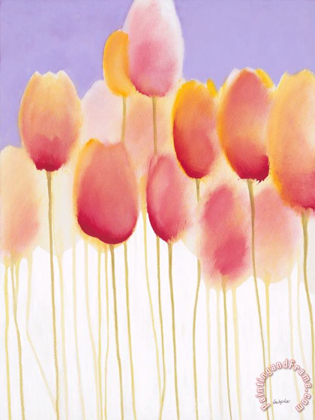 Jerome Lawrence Tulips are People IX Art Painting