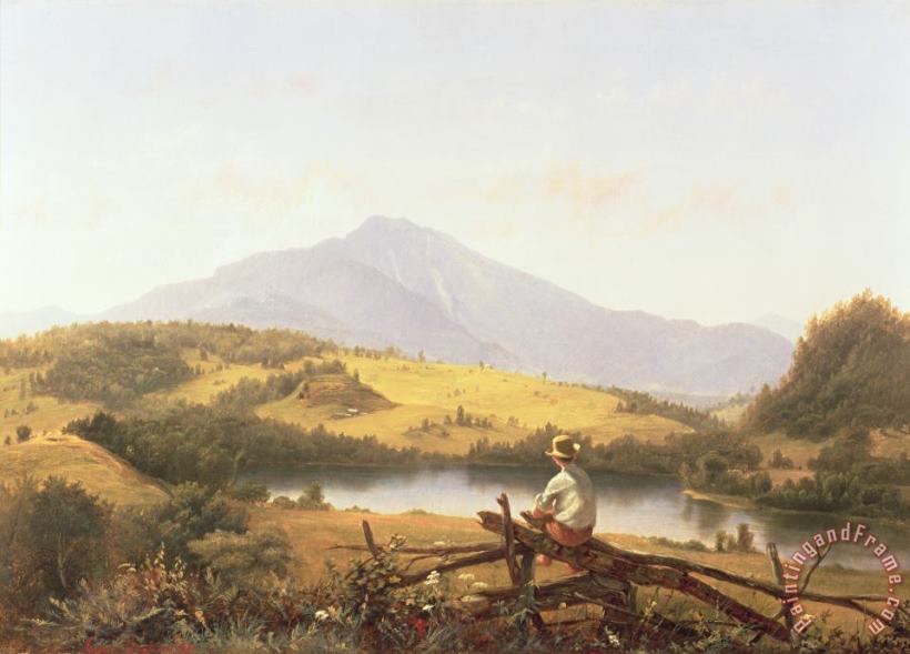 Mount Mansfield painting - Jerome Thompson Mount Mansfield Art Print