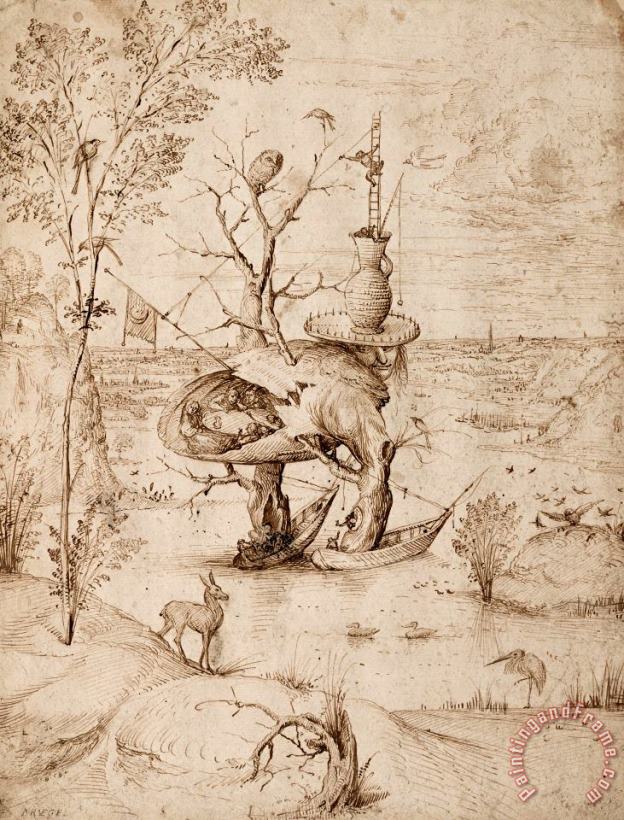 Jheronimus Bosch The Tree Man, C. 1505 Art Painting