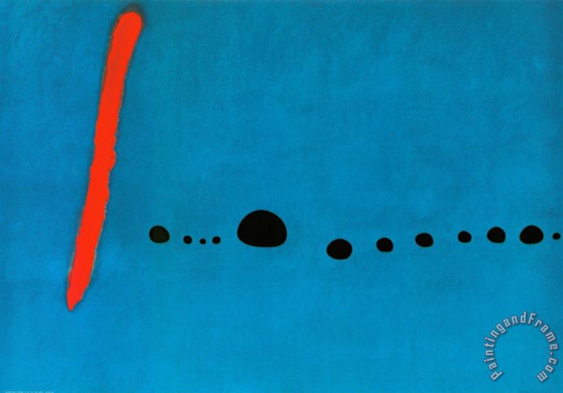 Joan Miro Bleu II Art Print