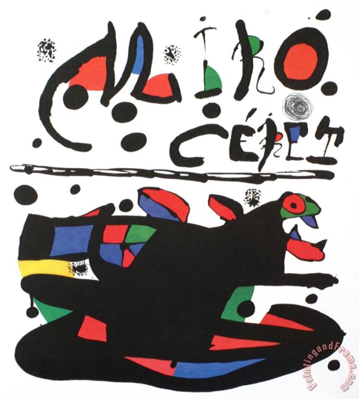 Ceret painting - Joan Miro Ceret Art Print