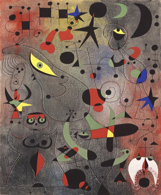 Joan Miro Constellation: Awakening in The Early Morning Art Print