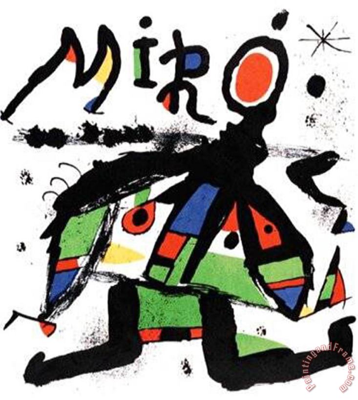 Joan Miro Figur 1979 Art Painting