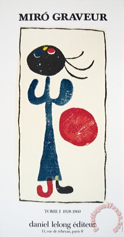 Joan Miro Graveur Art Print