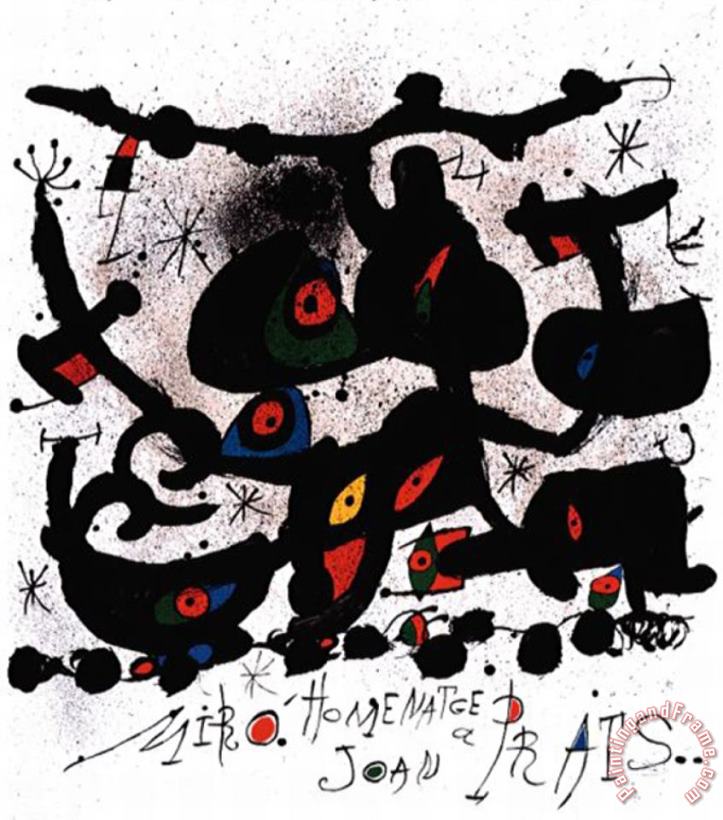 Joan Miro Hommage a J Prats Art Print