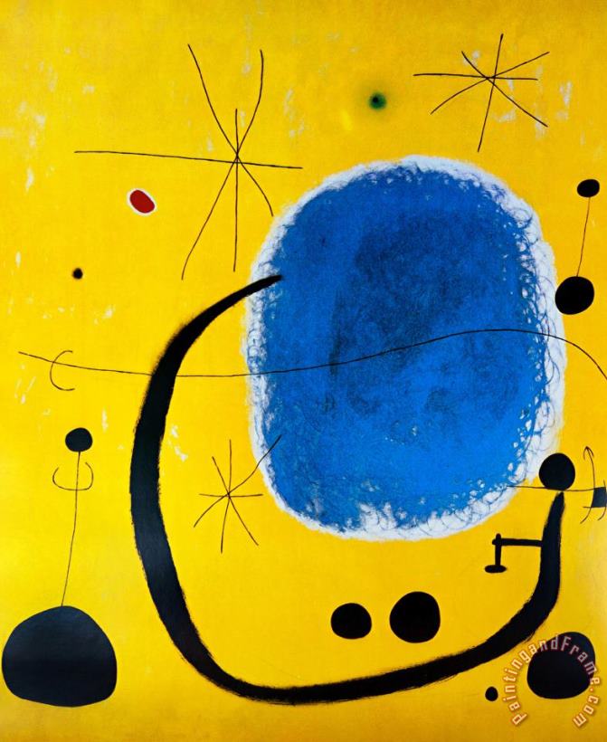 Joan Miro L Oro Dell Azzurro Art Painting