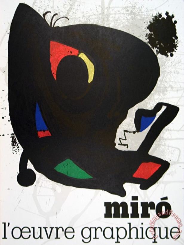 Joan Miro Musee D Art Moderne 1974 Art Print