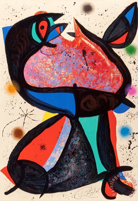 Joan Miro Nestor, 1975 Art Painting