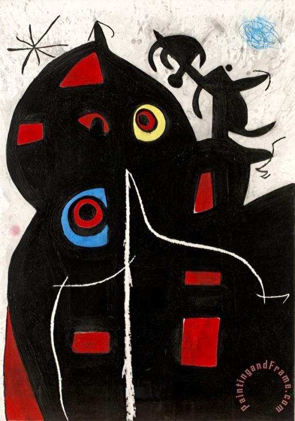 Pantagruel, 1978 painting - Joan Miro Pantagruel, 1978 Art Print