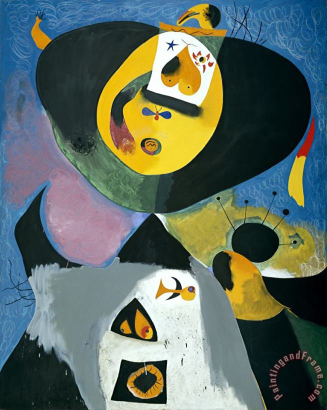 Joan Miro Portrait No. 1 Art Painting