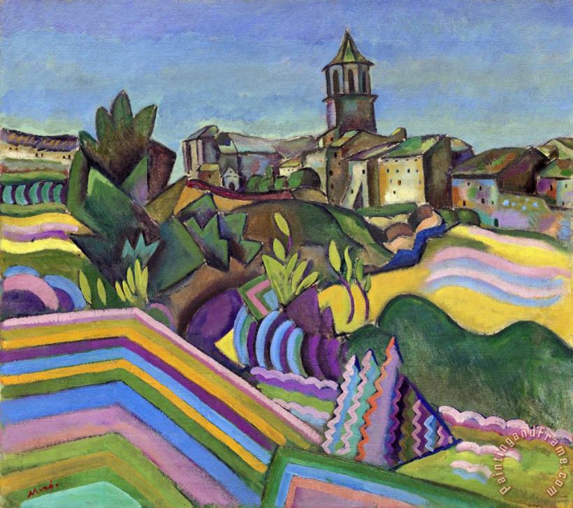 Joan Miro Prades, The Village (prades, El Poble) Art Painting
