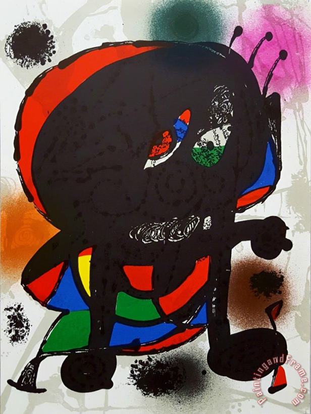 Joan Miro Untitled, 1977 Art Painting