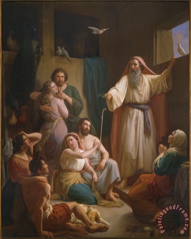 Joaquim Ramirez Interior of Noah's Ark Art Painting