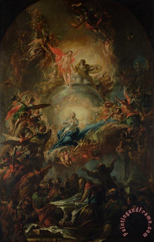 Johann Christoph Lischka The Assumption Art Painting