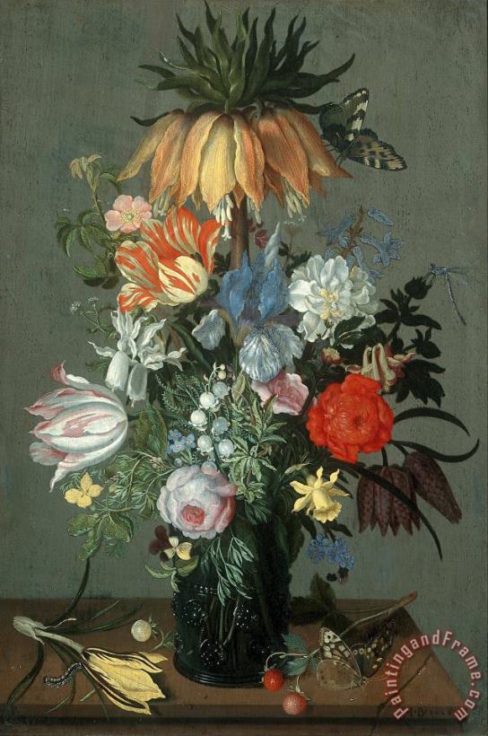 Flower Still Life with Crown Imperial painting - Johannes Bosschaert Flower Still Life with Crown Imperial Art Print