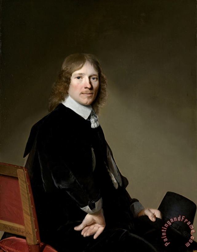Portrait of Eduard Wallis painting - Johannes Cornelisz. Verspronck Portrait of Eduard Wallis Art Print