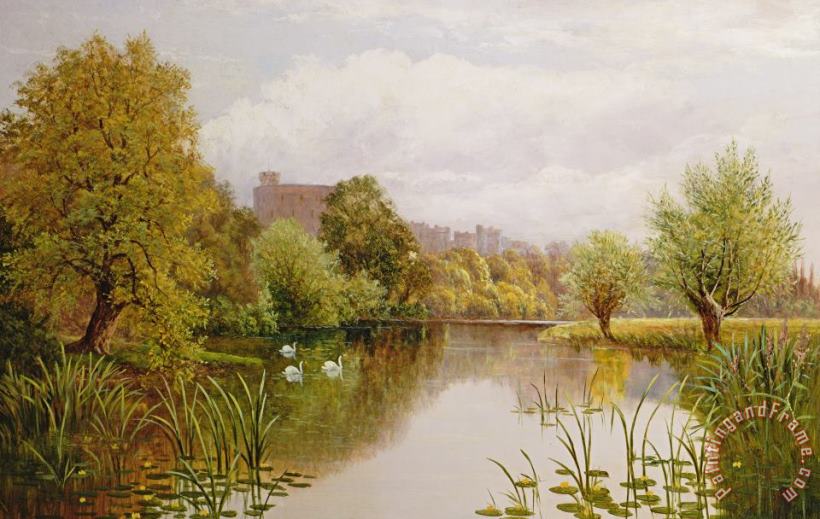 John Atkinson View Of Windsor From The Thames Art Print